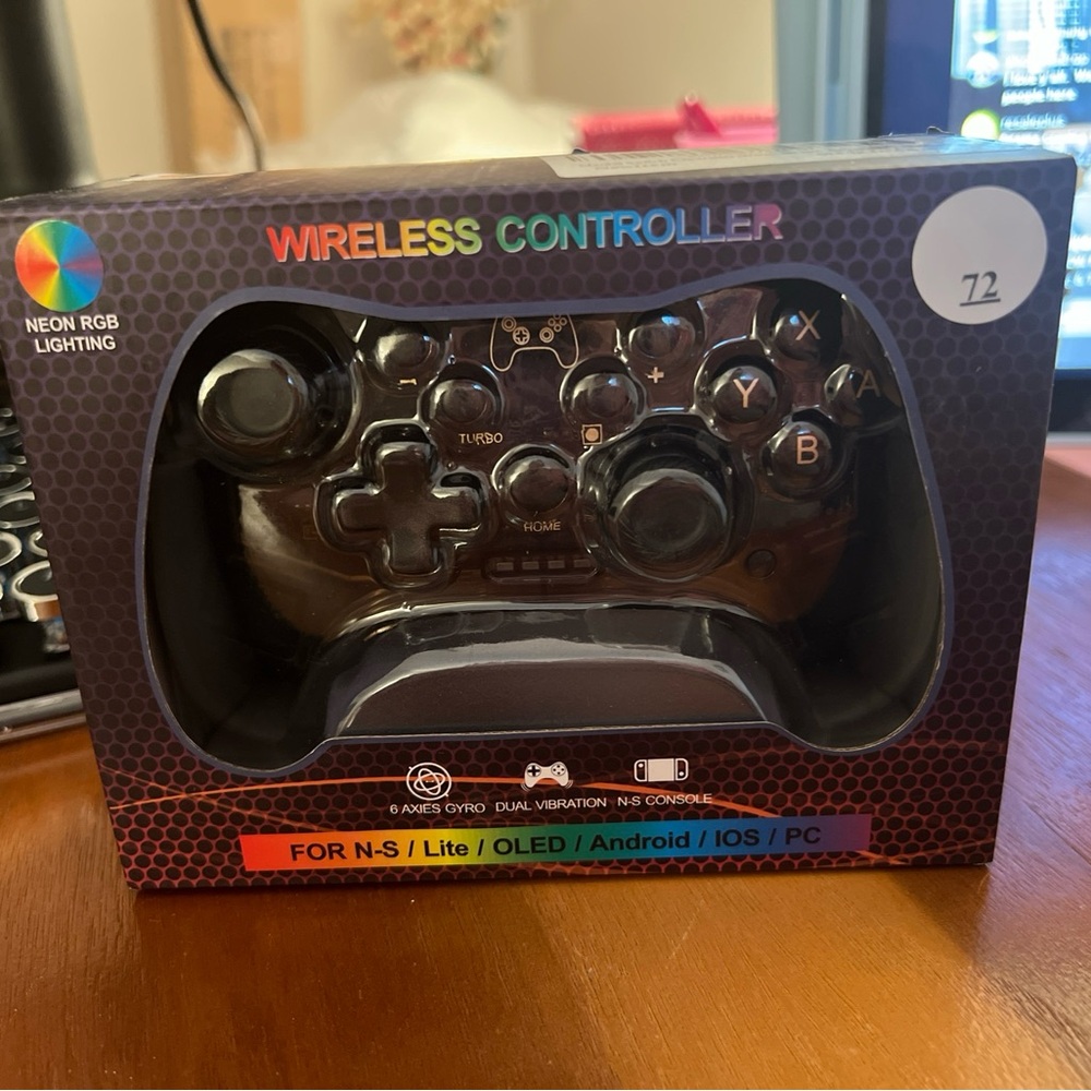 Wireless Controller with RGB Lighting